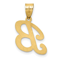 14K Script Letter B Initial Pendant-YC1540B