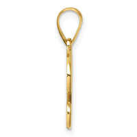 14K Script Letter G Initial Pendant-YC1540G
