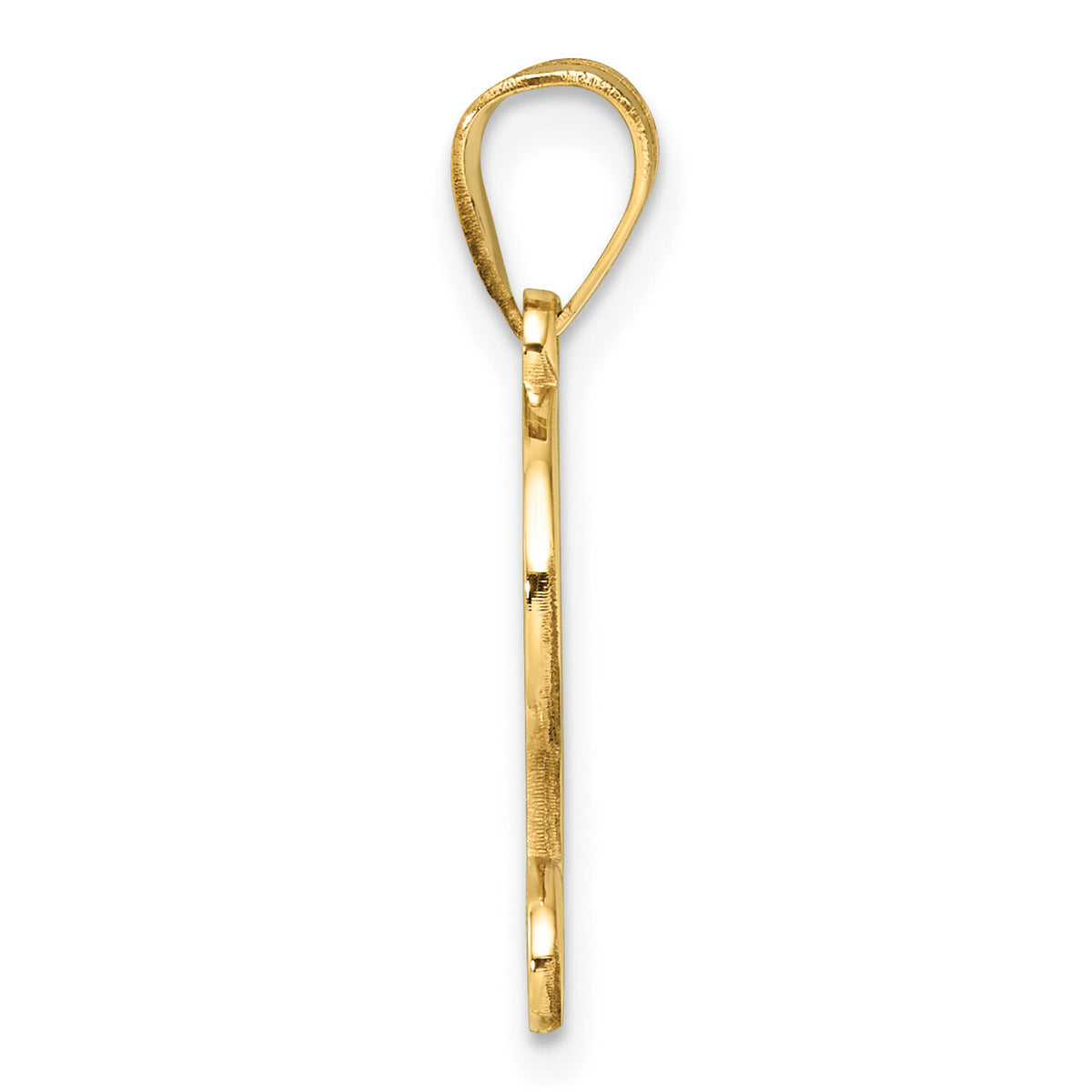 14K Script Letter L Initial Pendant-YC1540L