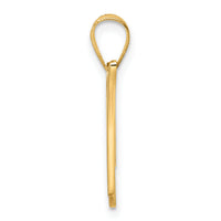 14K Script Letter W Initial Pendant-YC1540W