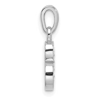 14K White Gold Diamond Letter B Initial Pendant-YC1541WB