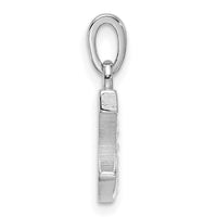 14K White Gold Diamond Letter C Initial Pendant-YC1541WC