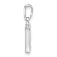 14K White Gold Diamond Letter E Initial Pendant-YC1541WE