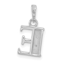 14K White Gold Diamond Letter E Initial Pendant-YC1541WE