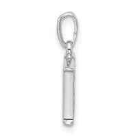 14K White Gold Diamond Letter H Initial Pendant-YC1541WH