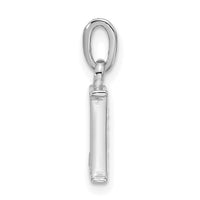 14K White Gold Diamond Letter L Initial Pendant-YC1541WL