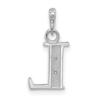 14K White Gold Diamond Letter L Initial Pendant-YC1541WL