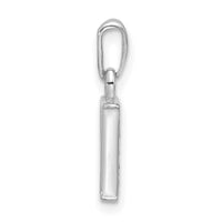 14K White Gold Diamond Letter P Initial Pendant-YC1541WP