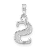 14K White Gold Diamond Letter S Initial Pendant-YC1541WS