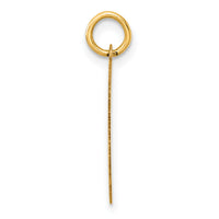 14K Polished CLASS OF 2026  Cut Out Heart Charm-YC1543-26