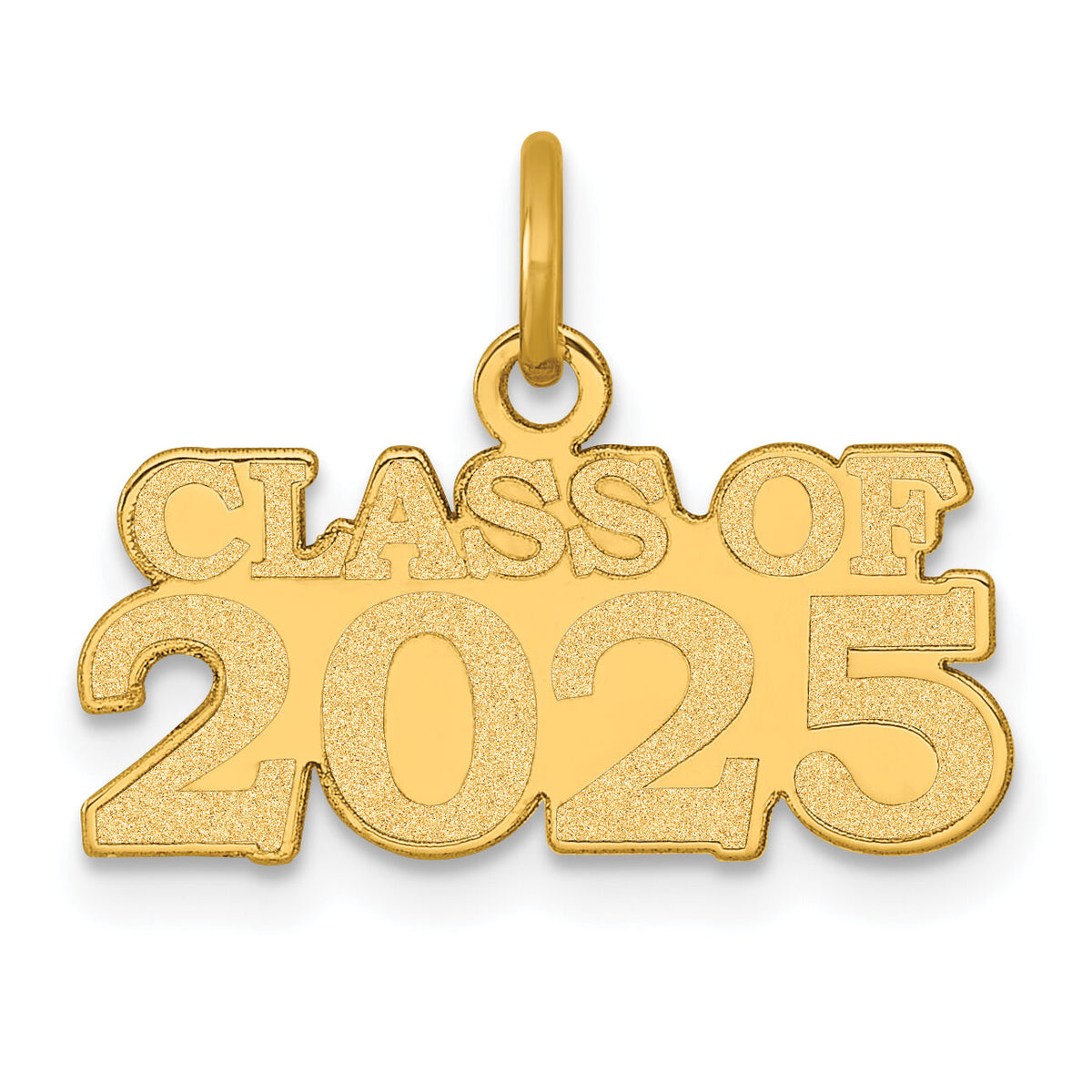 14k Polished CLASS OF 2025 Charm-YC1545-25
