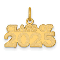 14k Polished CLASS OF 2025 Charm-YC1545-25