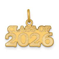 14k Polished CLASS OF 2026 Charm-YC1545-26