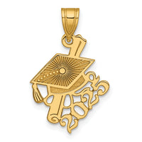 14K Graduation Cap and Slanted Diploma 2025 Charm-YC1548-25