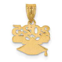 14K Graduation Cap and Diploma 2025 Charm-YC1549-25