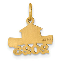 14K 2025 Graduation Cap and Diploma Charm-YC1550-25