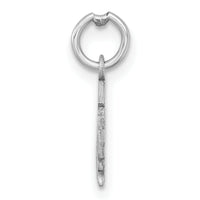 14K White Gold 2025 Graduation Cap and Diploma Charm-YC1550W-25