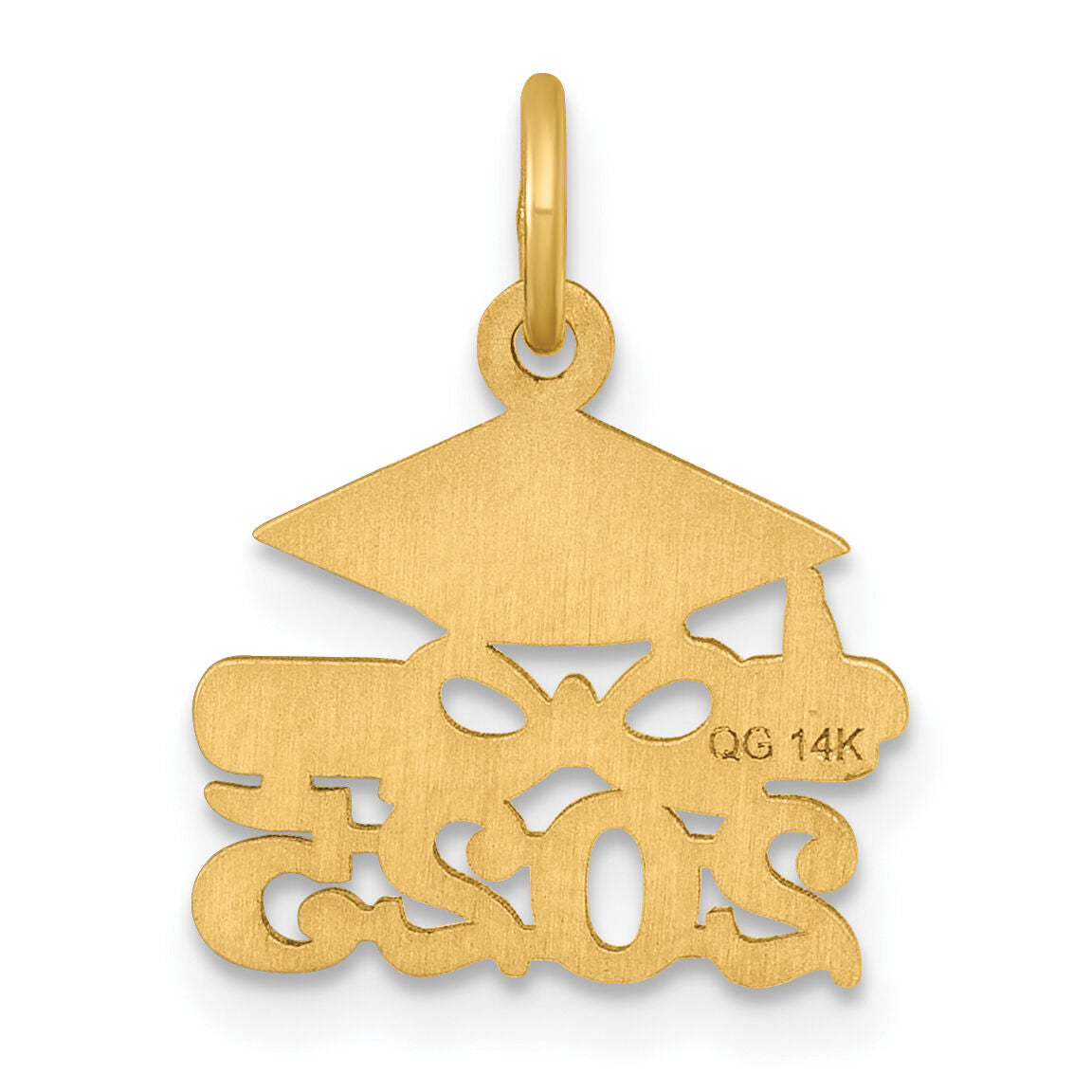 14K Graduation Cap and Diploma 2025 Charm-YC1551-25