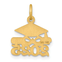14K Graduation Cap and Diploma 2025 Charm-YC1551-25