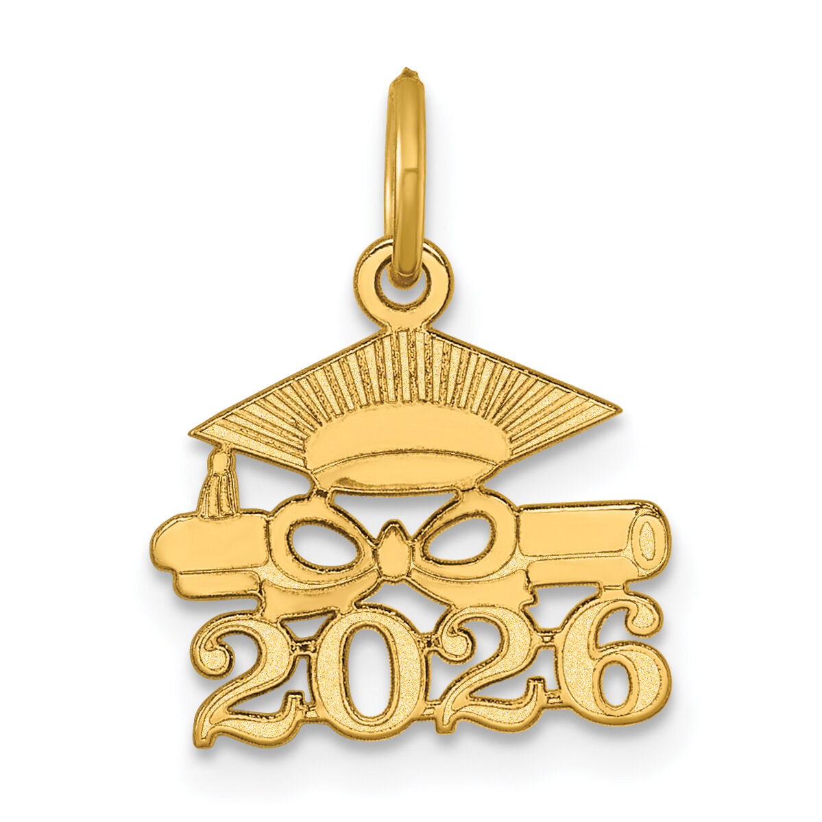14K Graduation Cap and Diploma 2026 Charm-YC1551-26