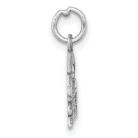 14K White Gold Graduation Cap and Diploma 2026 Charm-YC1551W-26