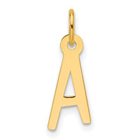 14k  Slanted Block Letter A Initial Charm-YC1552A