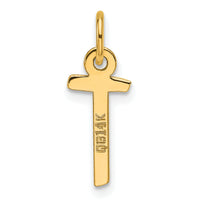 14K  Slanted Block Letter T Initial Charm-YC1552T
