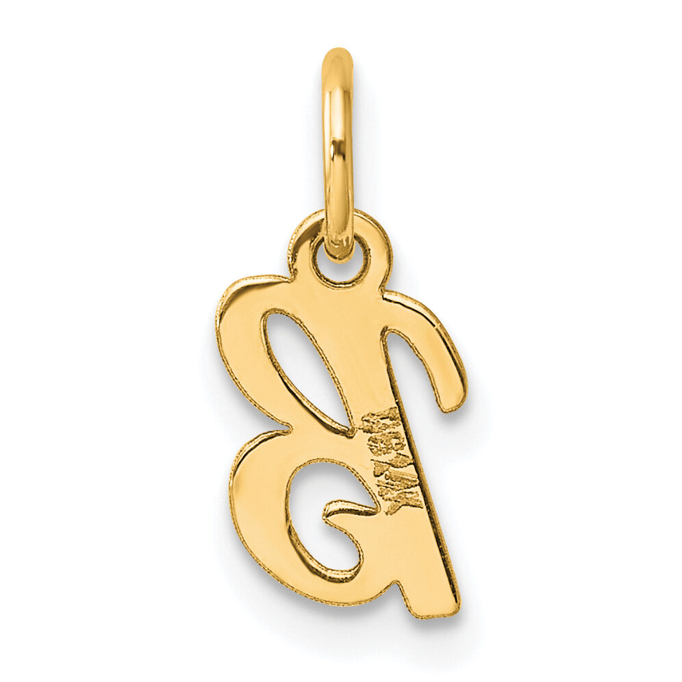 14K Small Script Letter B Initial Charm-YC1553B