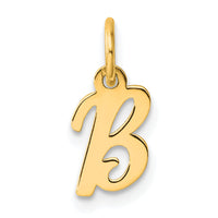 14K Small Script Letter B Initial Charm-YC1553B