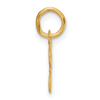 14K Small Script Letter F Initial Charm-YC1553F