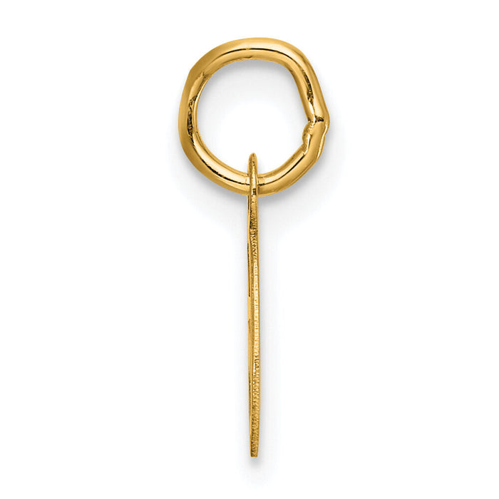 14K Small Script Letter G Initial Charm-YC1553G