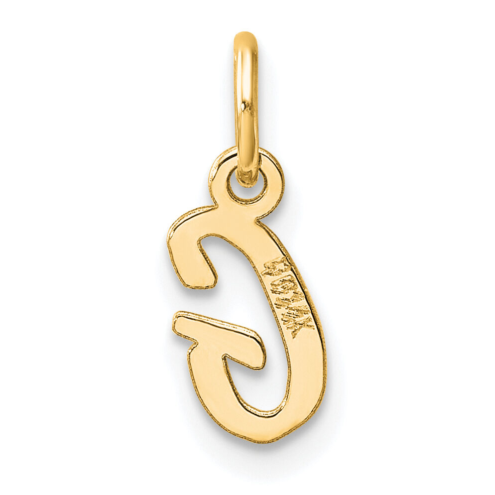 14K Small Script Letter G Initial Charm-YC1553G