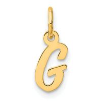14K Small Script Letter G Initial Charm-YC1553G
