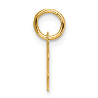 14K Small Script Letter H Initial Charm-YC1553H