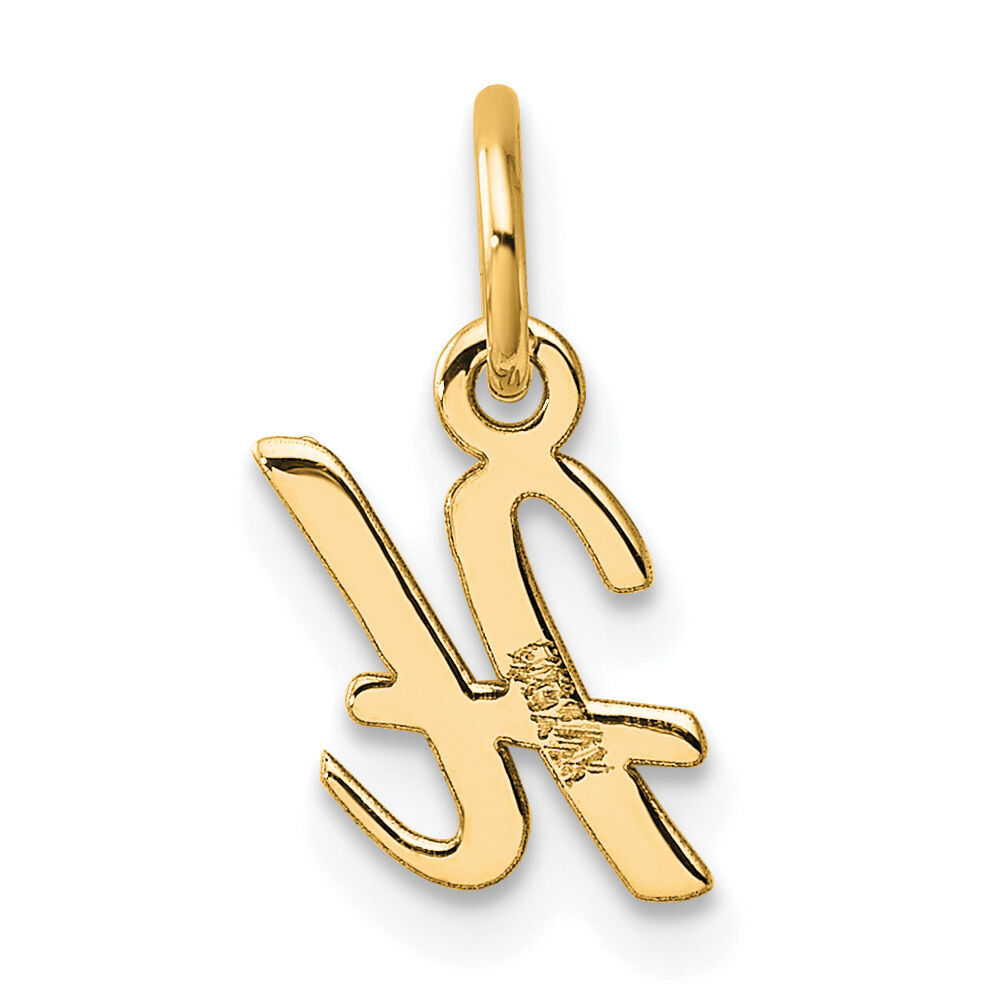 14K Small Script Letter H Initial Charm-YC1553H