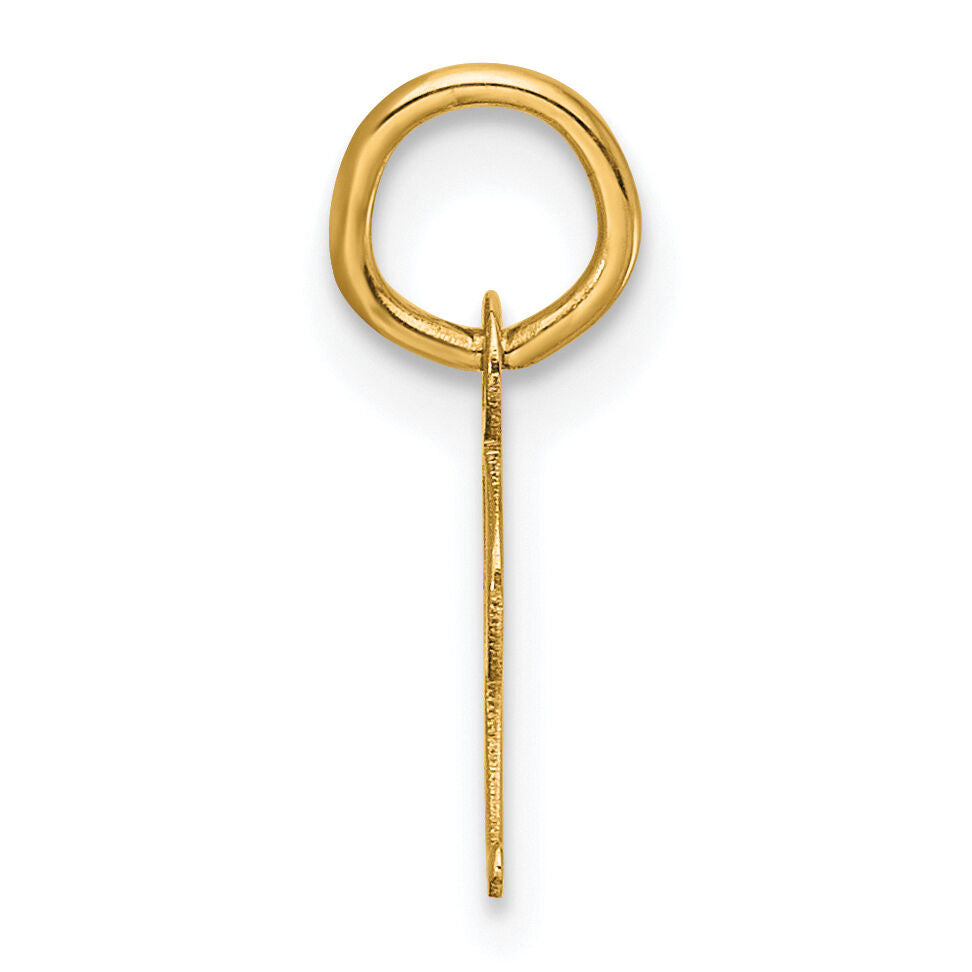 14K Small Script Letter I Initial Charm-YC1553I
