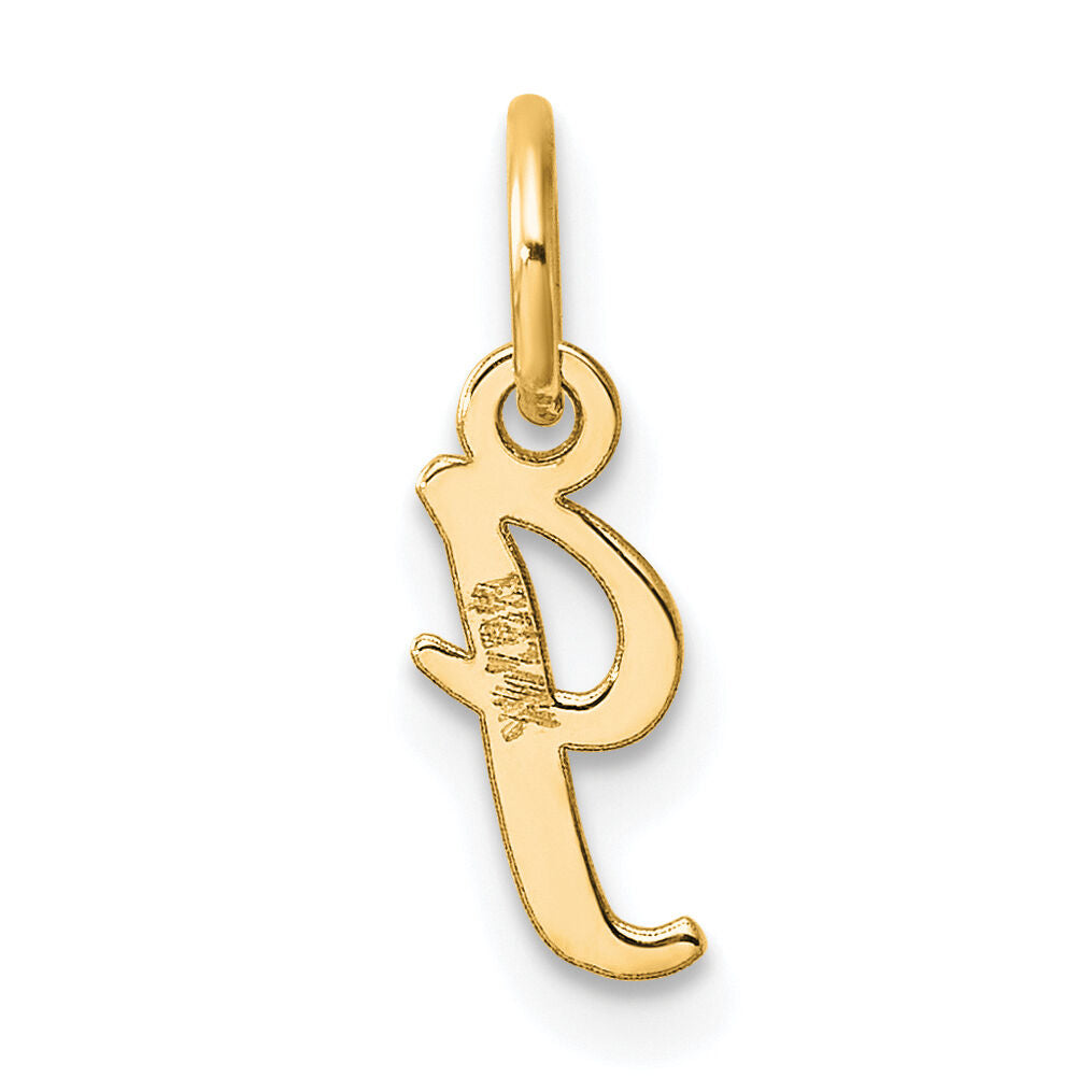 14K Small Script Letter I Initial Charm-YC1553I