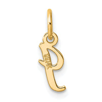 14K Small Script Letter I Initial Charm-YC1553I