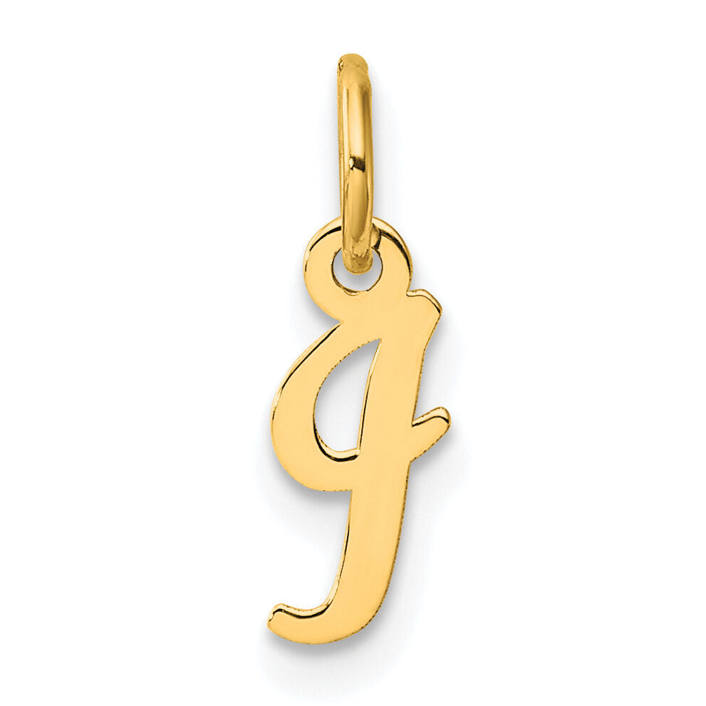 14K Small Script Letter I Initial Charm-YC1553I