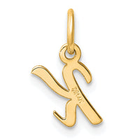 14K Small Script Letter K Initial Charm-YC1553K