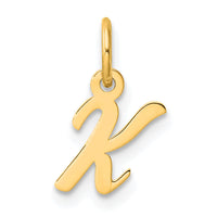 14K Small Script Letter K Initial Charm-YC1553K