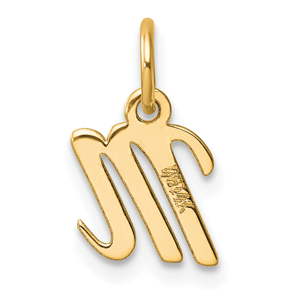 14K Small Script Letter M Initial Charm-YC1553M