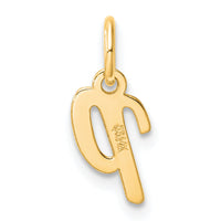 14K Small Script Letter P Initial Charm-YC1553P