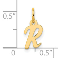 14K Small Script Letter R Initial Charm-YC1553R