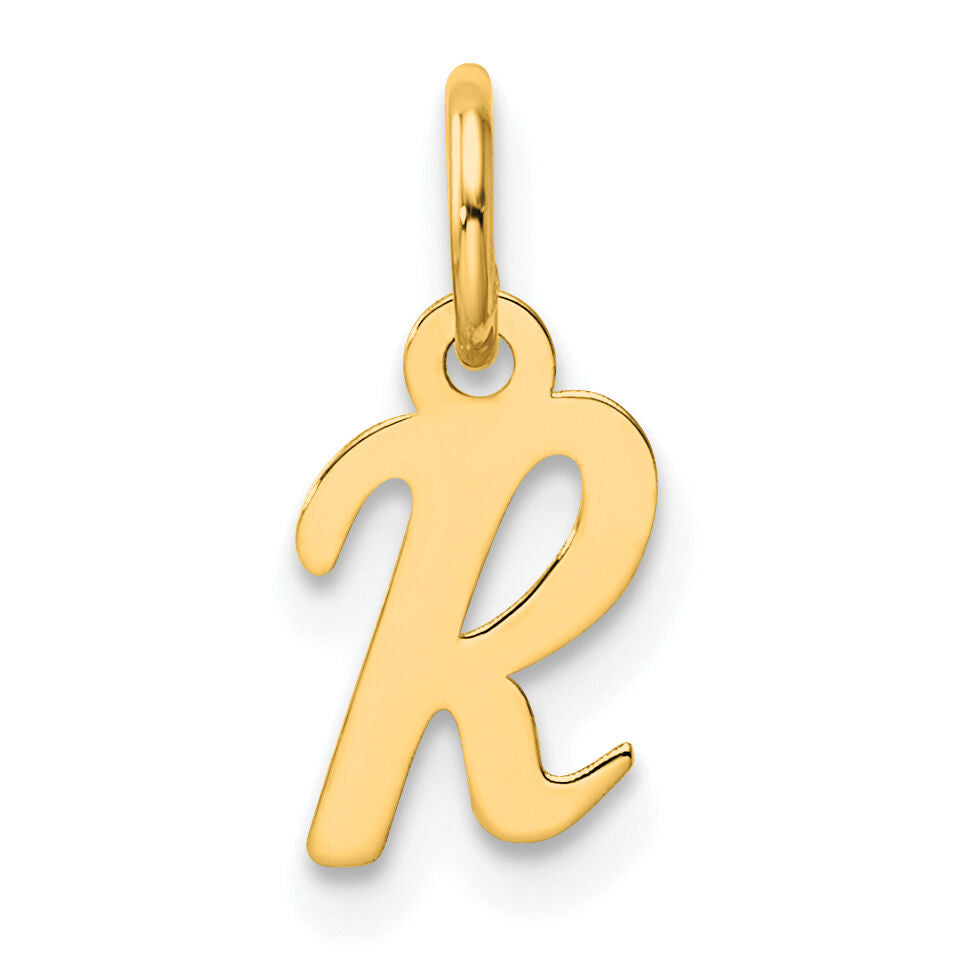 14K Small Script Letter R Initial Charm-YC1553R