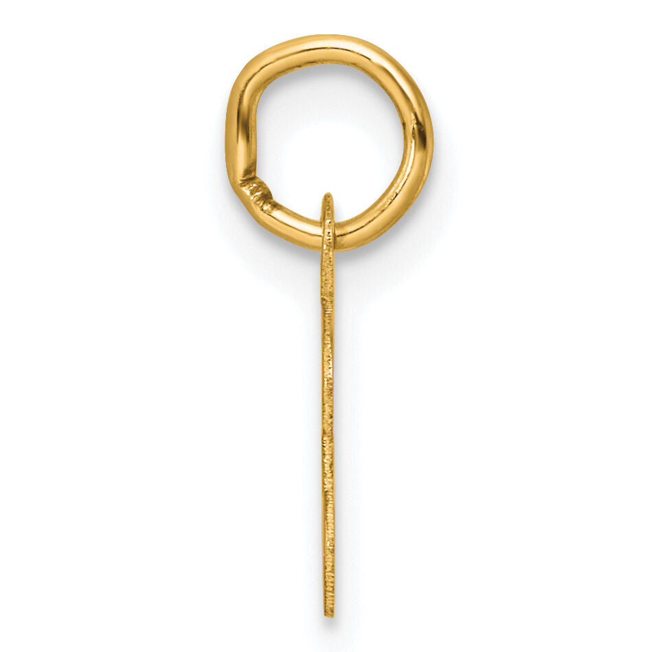 14K Small Script Letter T Initial Charm-YC1553T