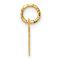 14K Small Script Letter W Initial Charm-YC1553W
