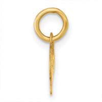 14k Polished and Satin Horizontal 2025 Charm-YC1554-25