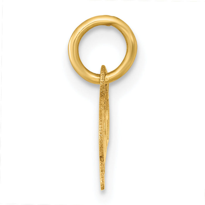 14k Polished and Satin Horizontal 2025 Charm-YC1554-25