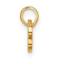 14K Polished CZ Dog Bone Pendant-YC1586
